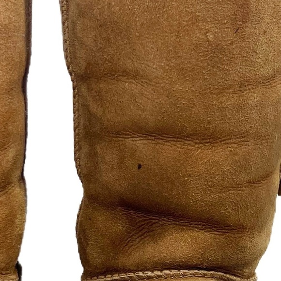 Ugg Eva Brown Suede and Shearling Button Up Boots Womens size 8 - Picture 10 of 15